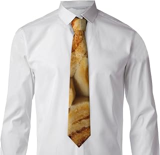 Cinnamon Roll Men'S Tie, Formal Youth Classic Tie, Wedding Business Tie