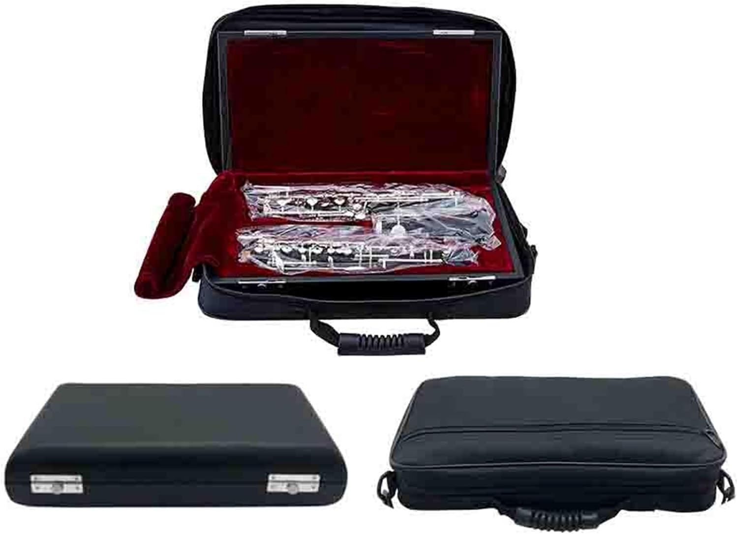 Gold Sound Oboe Silver Plated C Key Beginner Professional Performance Synthetic Wood Clarinet Instrument