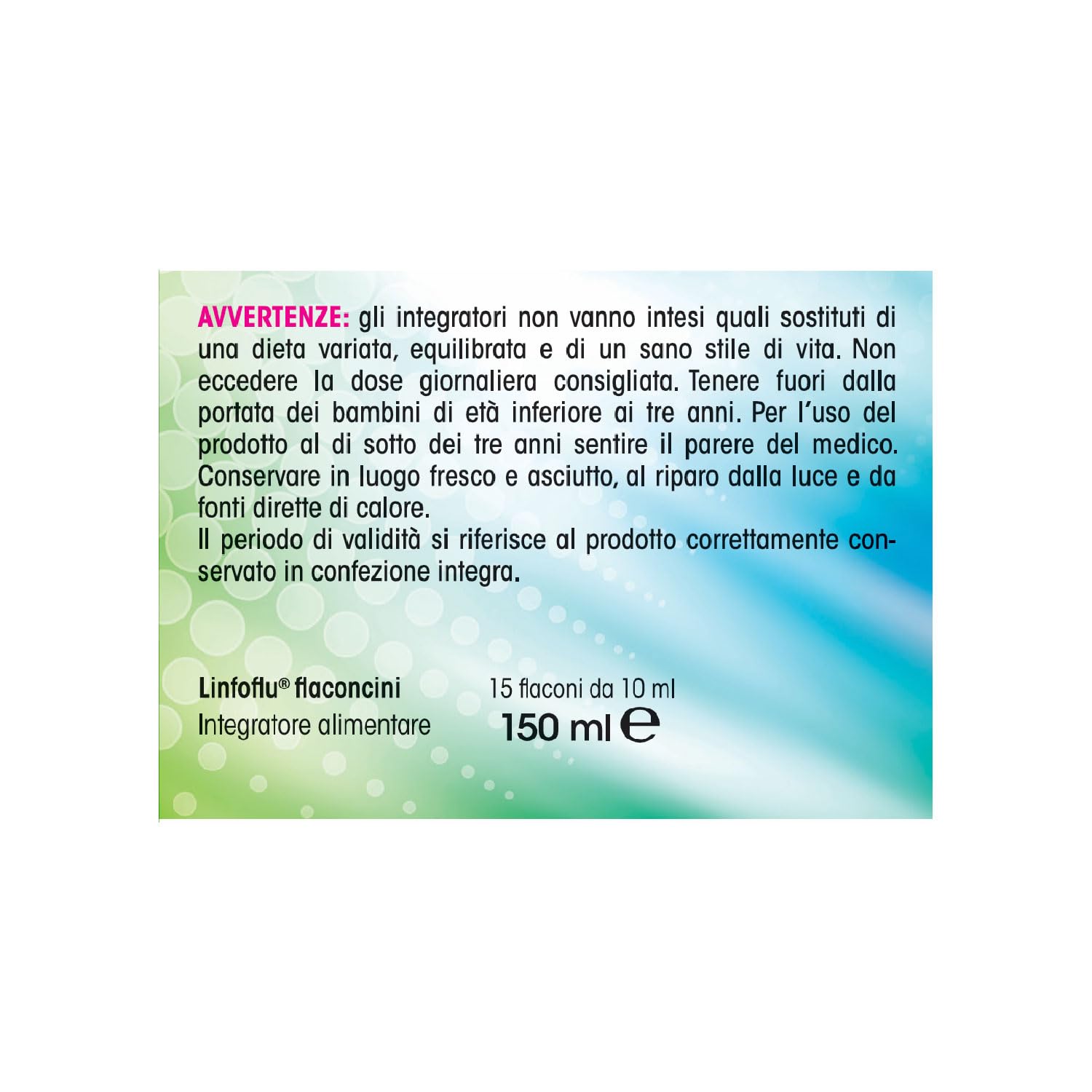 Nóos Linfoflu® Integratore Difese Immunitarie 15 Flaconcini da 10ml con Lattoferrina, Resveratrolo, Vitamina C e Zinco Integratore per Adulti e Bambini Riduce Stanchezza e Affaticamento Gusto Amarena
