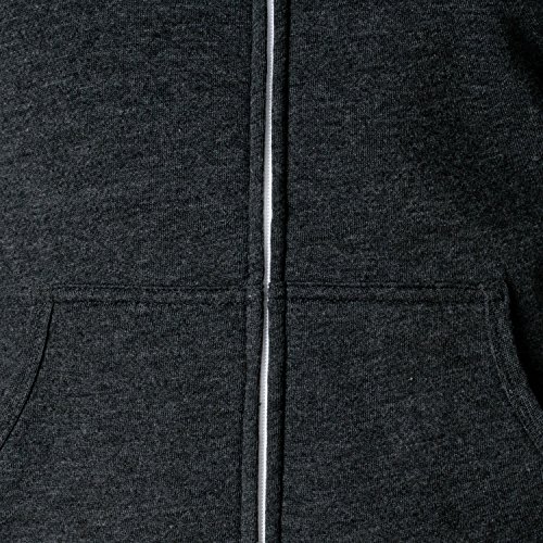 Independent Trading Co. Unisex Full Zip Hooded Sweatshirt Charcoal Heather Small4