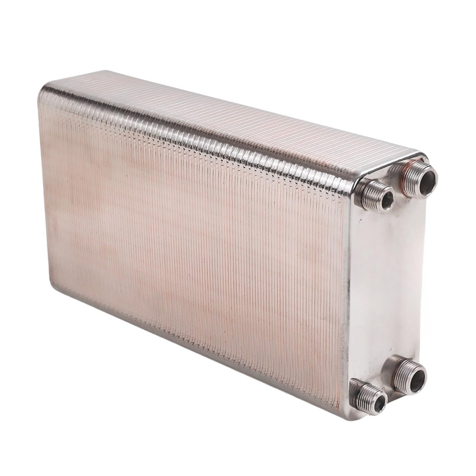 Scambiatore di calore 120 piastre in acciaio inox brasato tipo scaldabagno SUS304(Same Side 32mm)