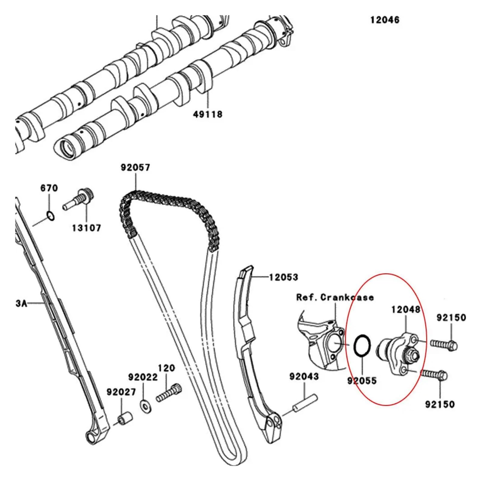 Manual Cam Chain Tensioner Engine Timing Chain Adjuster
