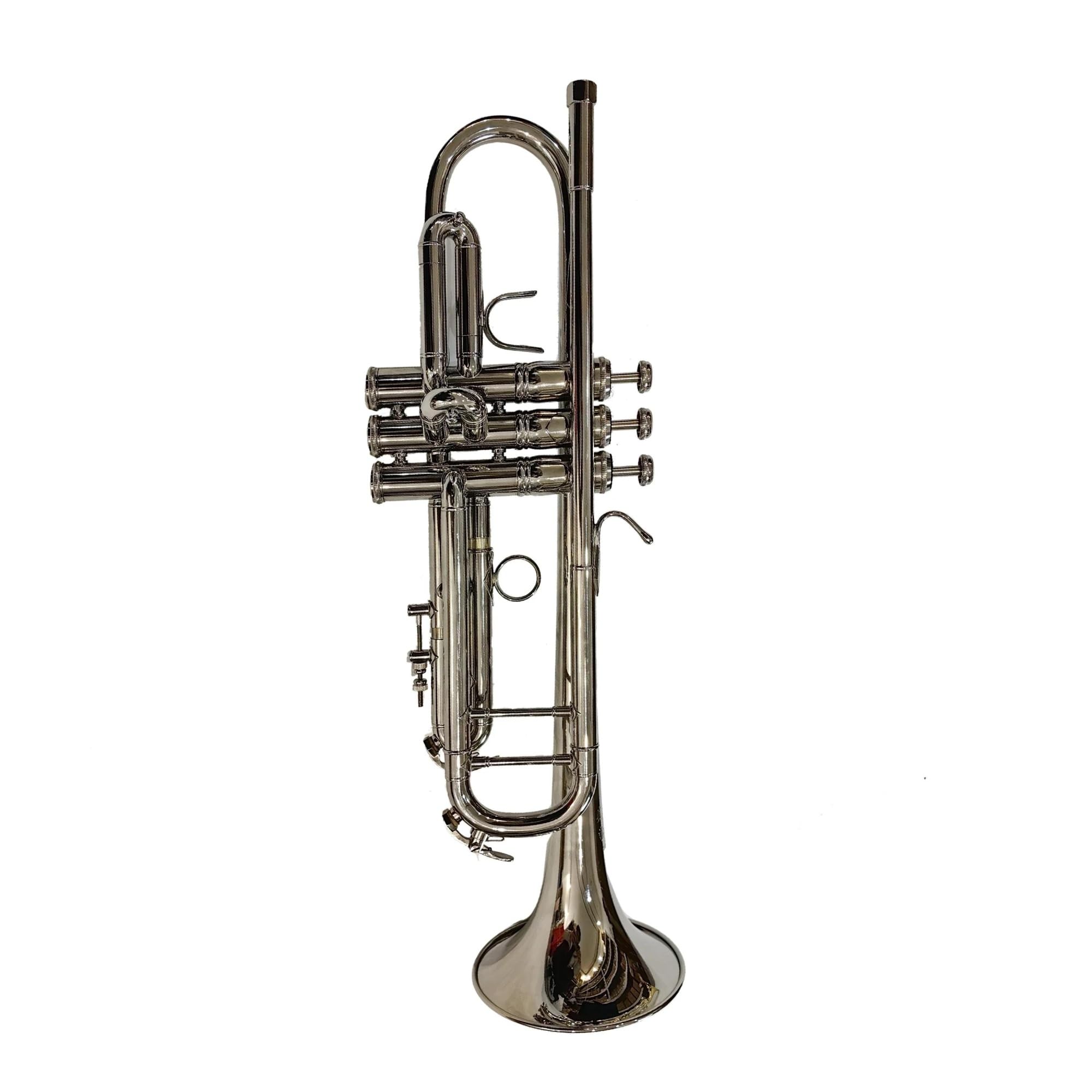 Standard Trompeten BB-Trompete Blechblasinstrument Trompete Mit Gigbag Professionelle Standard-Trompete Für Anfänger(Nickel)