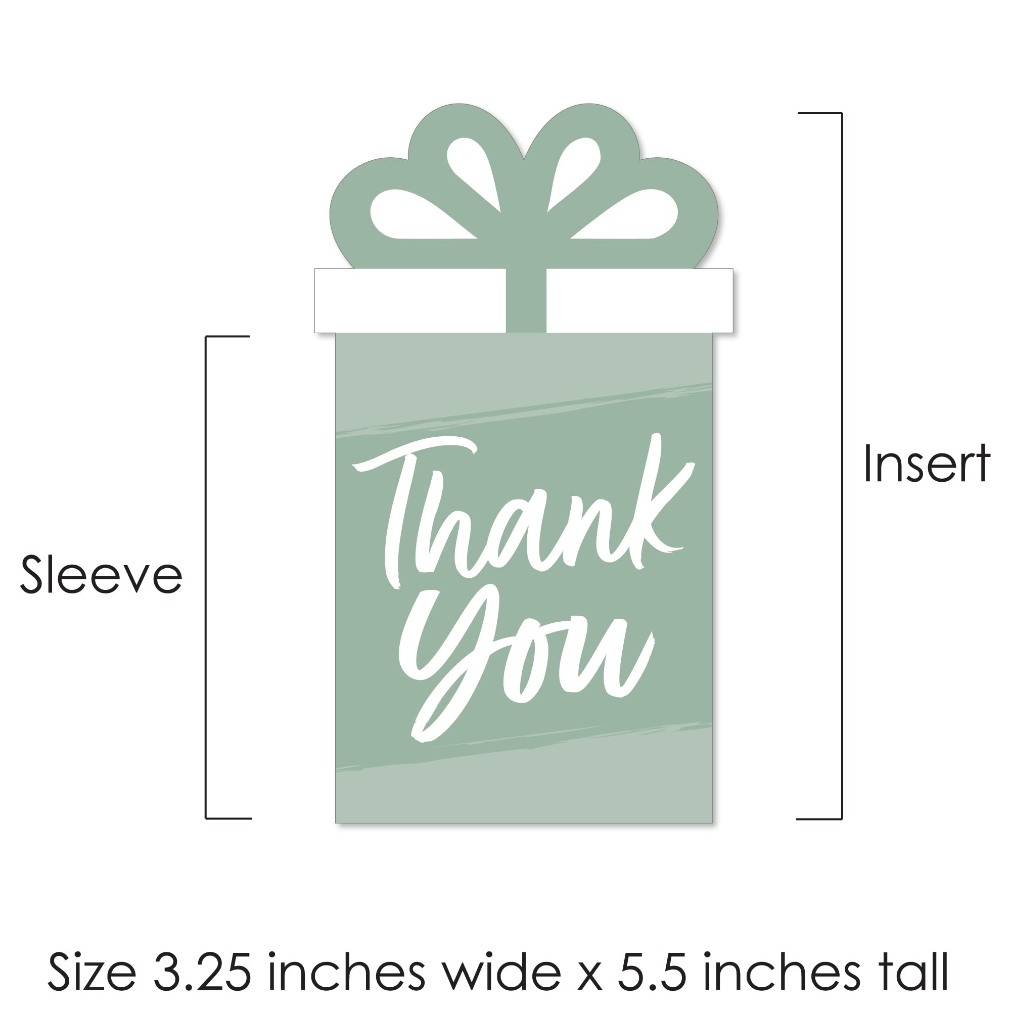Big Dot of Happiness Assorted Elegantly Simple - Guest Party Favors Money and Gift Card Sleeves - Nifty Gifty Card Holders - Set of 8