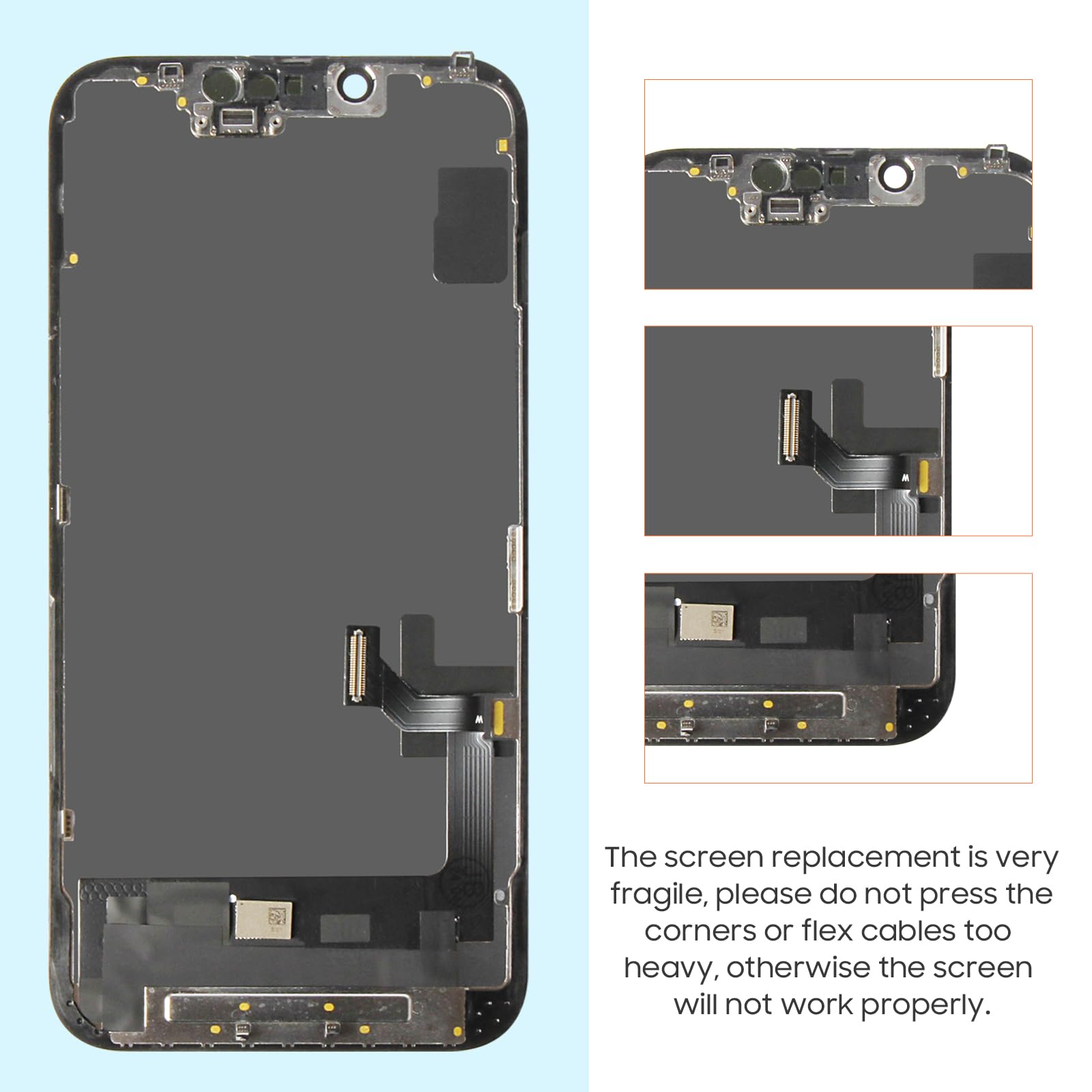 OLED morbido per iPhone 14 schermo sostituzione 6,1 pollici Assemblea di