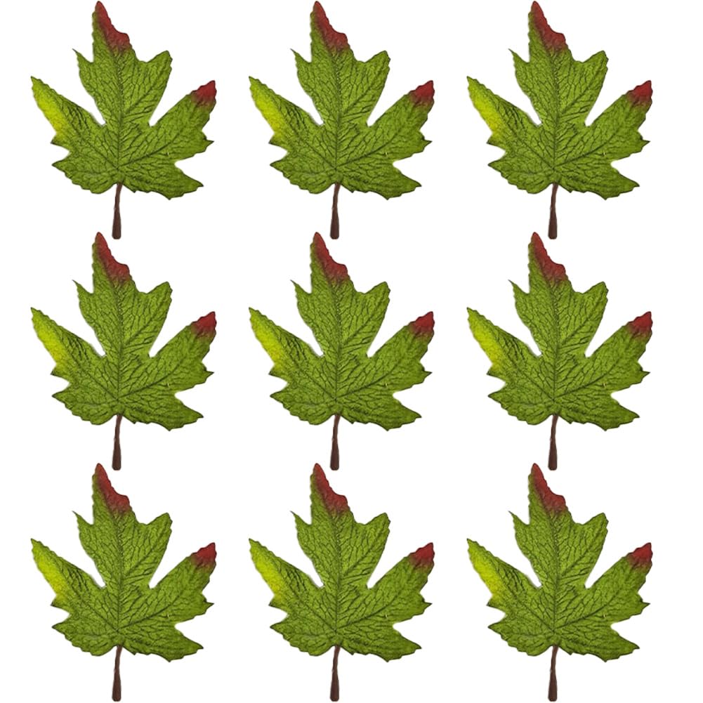 Feuilles d'érable artificielles Lot de 50 pièces pour décoration d'automne