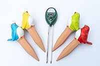 Vista 4 de 4 dispositivos de riego de plantas de pájaros de terracota para regar plantas, riego automático, picos de pájaros de terracota con riego automático