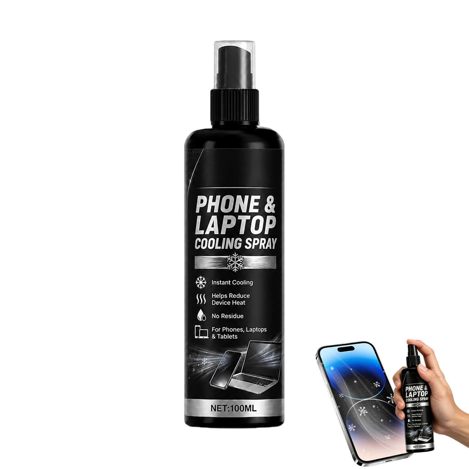 Líquido refrigerante rápido y seguro en spray para smartphone y portátil