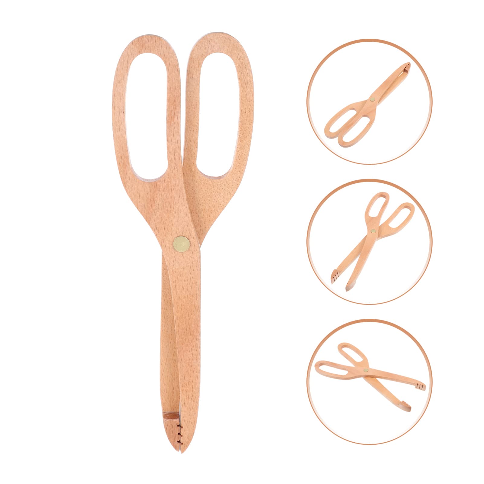 OUNONA 5piezas Pinza De Barbacoa Antideslizante De Inoxidable Para Servir Alimentos Clip Multifuncional Para Pan y Pasta Utensilio De Cocina Ergonomico