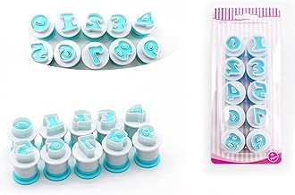 Number Cookie Cutter, Fondant Letter Cutters 0-9 - Cake Decorating Icing Cutters for Birthday Wedding Party Cake Decoration