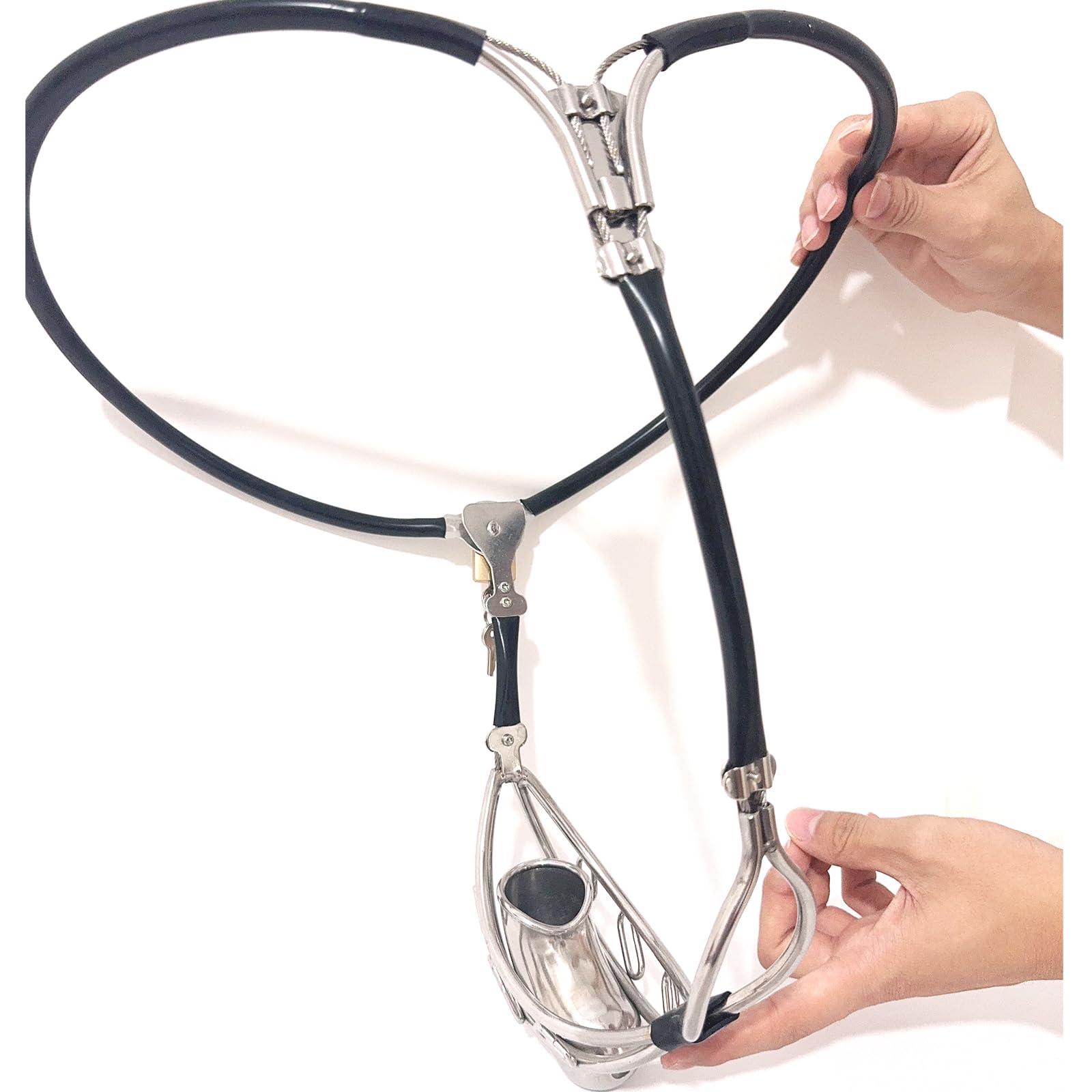 Ceinture de Chasteté Invisible, noire, 60-90CM | YILUQIFLY Cage, Fétichiste, BDSM, ajustable, sûr et discret au quotidien