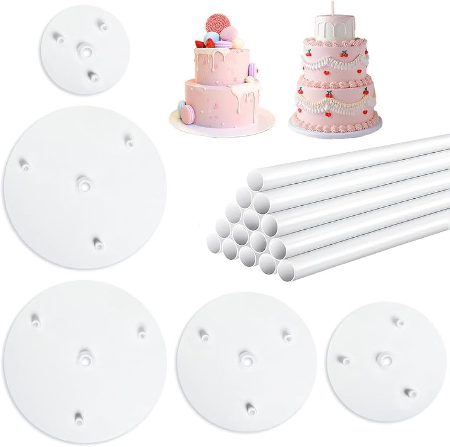 3x Klare Acrylstäbe - Quadratische DIY Stangen Für Deko & Bastelprojekte