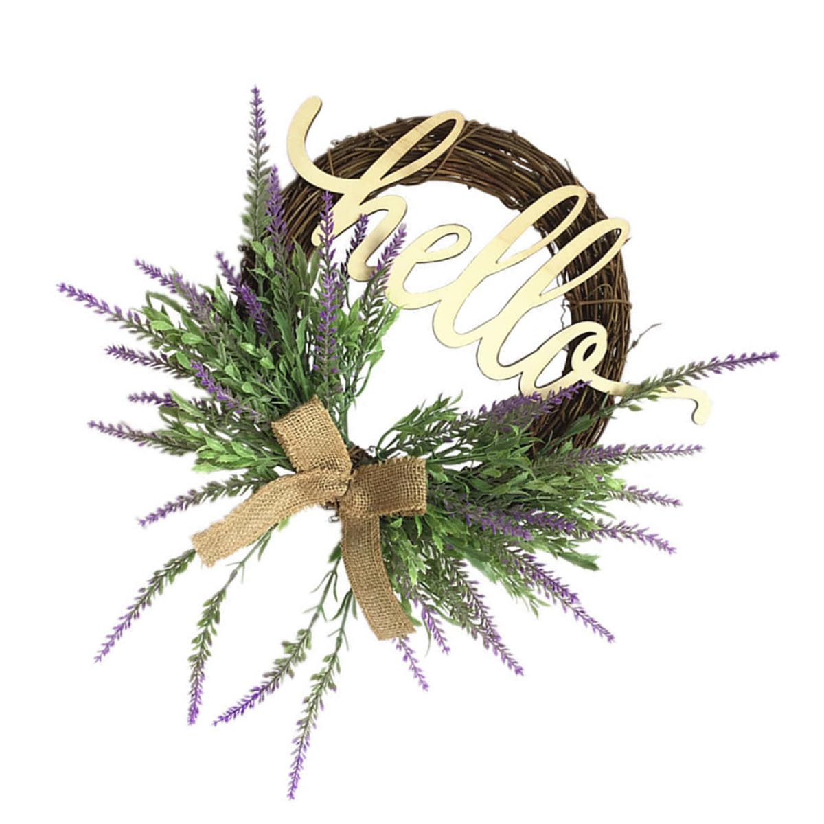 Baluue Künstliche Lavendelgirlande 35,5cm Violett Langlebige Dekogirlande für Haustür Wand und Hochzeit Wetterfest Haushaltssichere Wohnraumdekoration Zufällige Farbe
