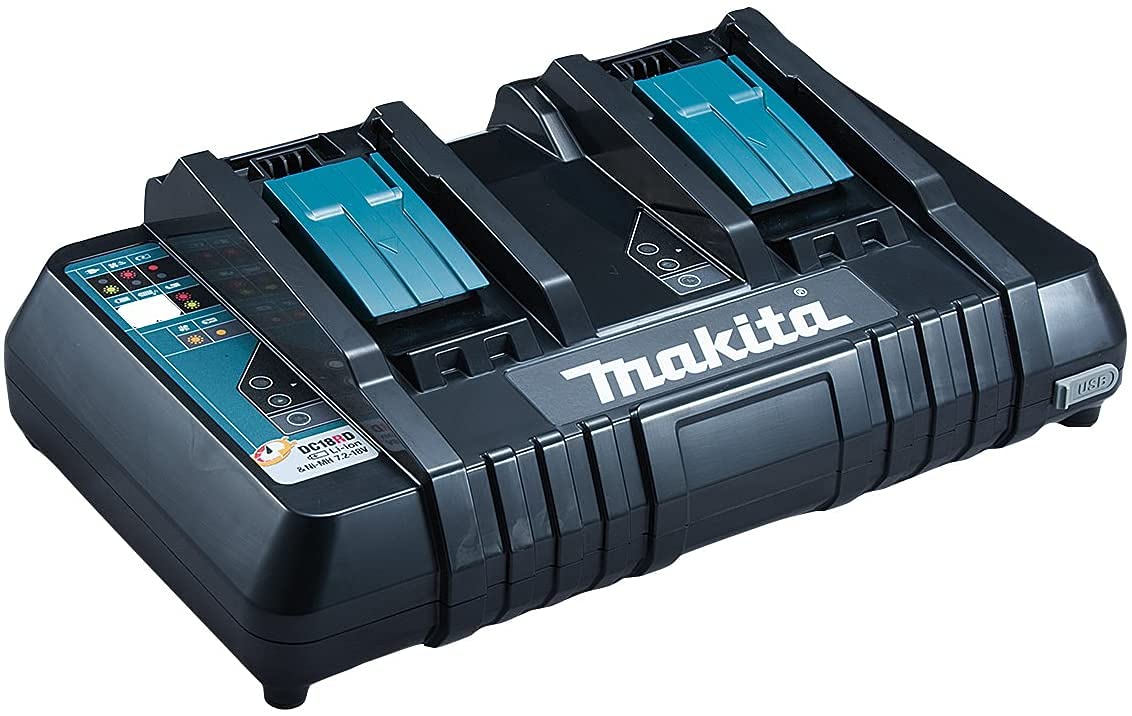 Chargeur rapide pour 2 batteries Li-​Ion 14,​4 à 18 V - MAKITA DC18RD