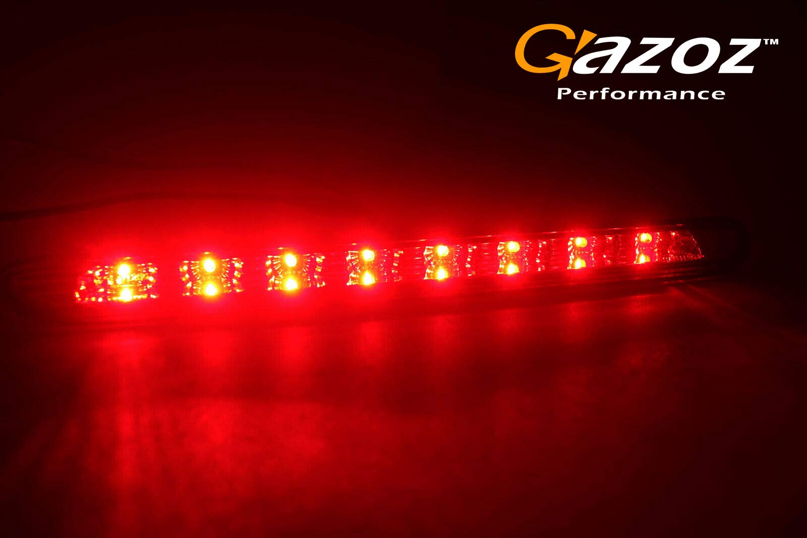 Red LED/Red Lens 3rd Third Brake Light Stop Lam compatible with Peugeot 01-08 206 cc