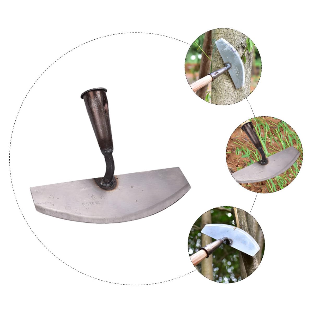 Toyvian 3 Stck. Hand Hacke Gartenwerkzeug Tragbare Unkrautentferner ohne Griff für Gartenarbeiten Graben und Jäten