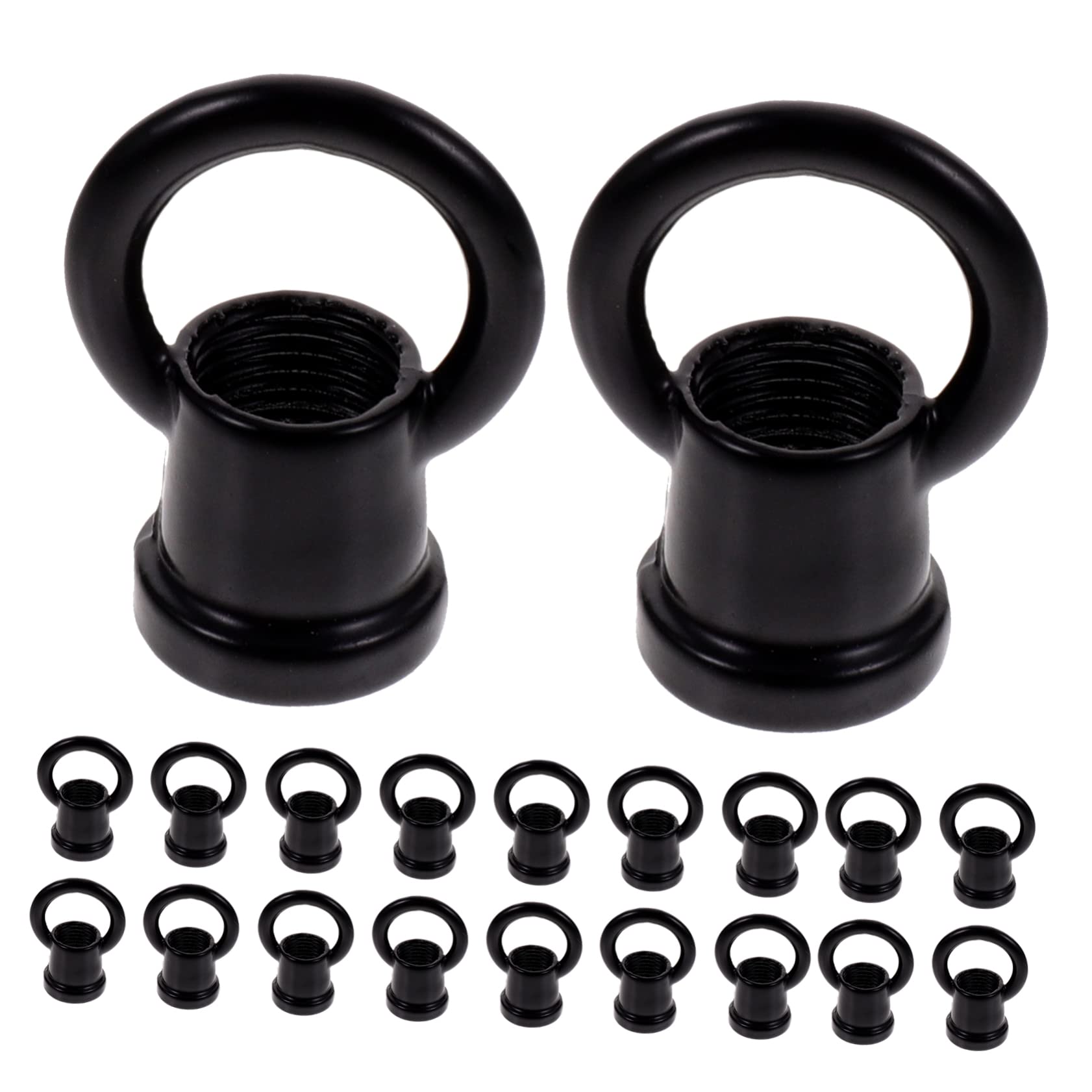 Alipis Ceiling Hooks Heavy Duty 20pcs Ring Shaped Eye Bolts Lamp Nut Ceiling Hook for Hanging Pendant Light Fixing