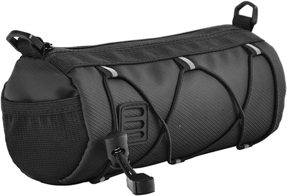 Fashionable Bike Front Tube Bag Storage Roll Bag Handlebar Basket Pack Portable Large Capacity Cycling Accessory Easy Install