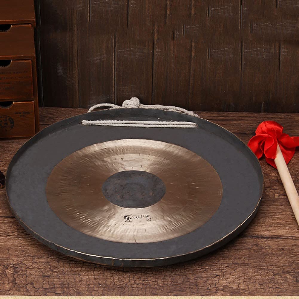 "gong gong tibetano gong+tibetano Gong nascosto che colpisce il gong gigante Gong cinese con gong e mano a martello selezionati per garantire la qualit��(Color:A,Size:30CM)"