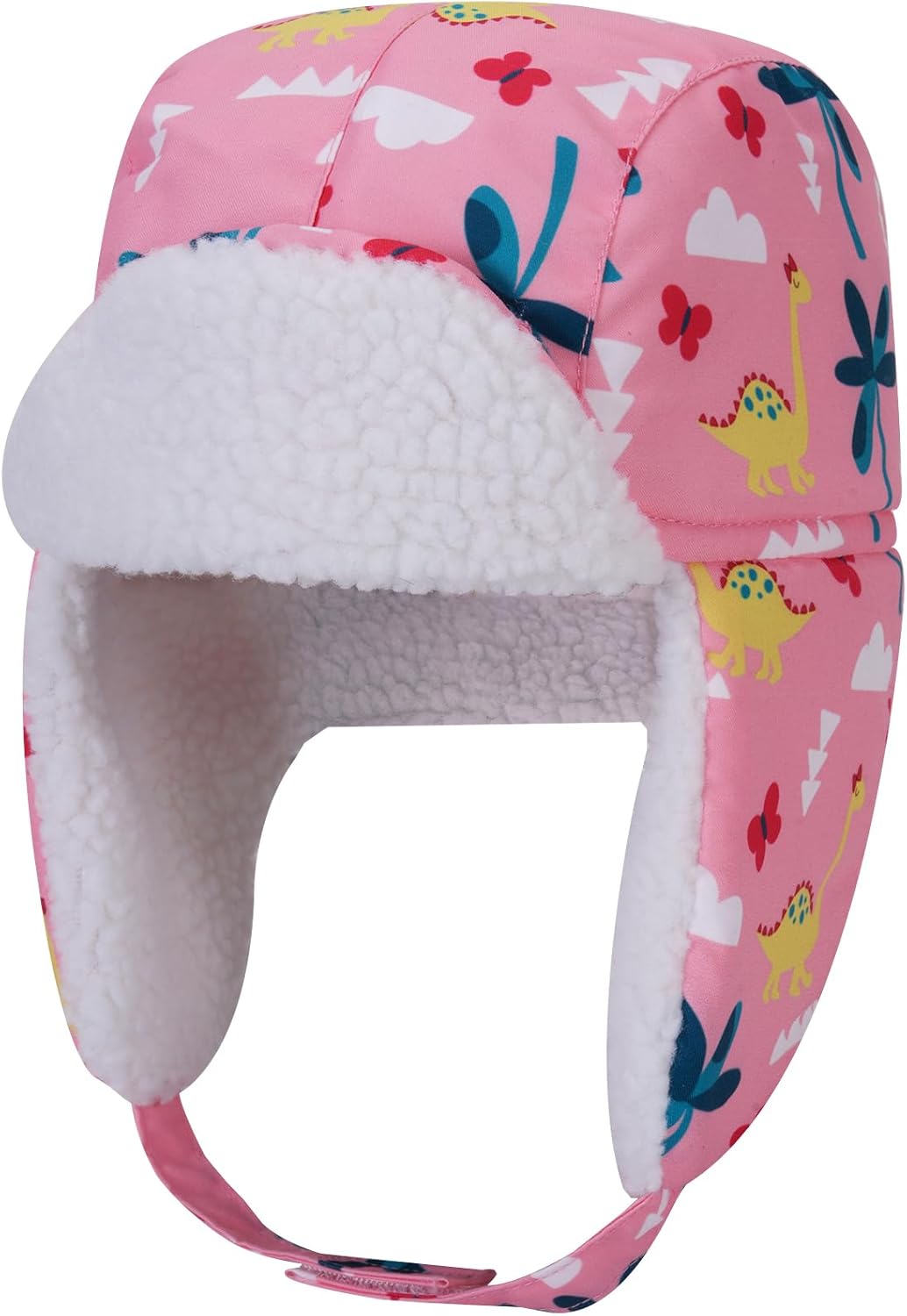 Kids Animal Plush Hat Super Soft Warm Hat with Ear Flaps Unisex Fleece Toddler Winter Hat for Boys Girls