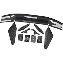 Real Carbon Fiber Fibre Rear Trunk Spoiler Big Wing Compatible with Mustang GT 2015-2022