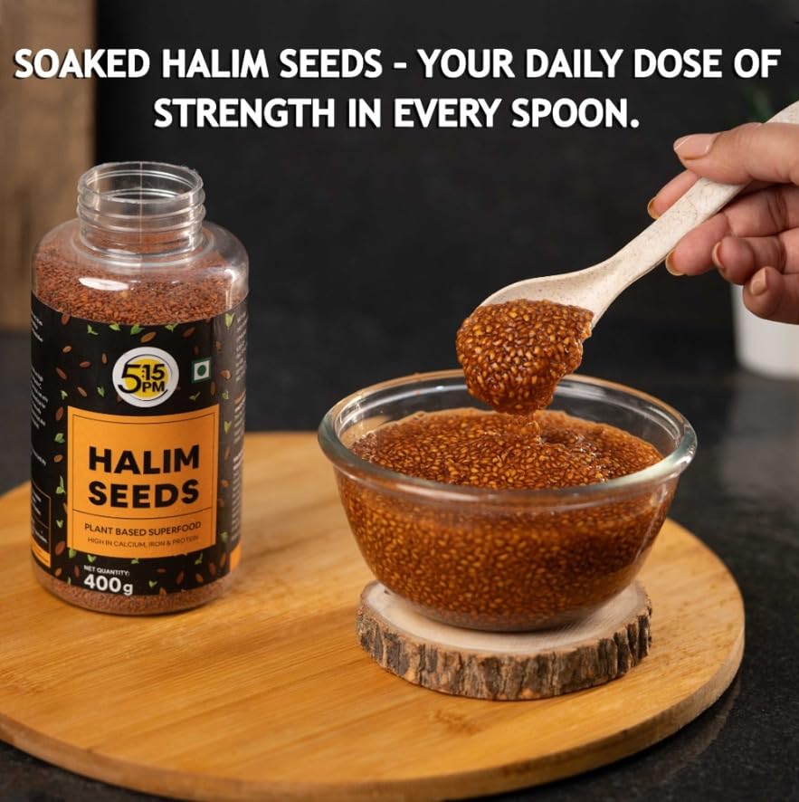 5:15PM Halim Seeds For Eating | 400g |Garden Cress Aliv Seeds | Hygienically Packed | Raw and Natural | Halim SeedI Used in Cooking, Baking, Smoothies and Other Beverages and Hair Growth 2
