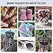 Briskbloom 3620PCS 2mm-10mm Flatback Pearls and Rhinestones Mix for Crafts, Nails, Face Art, Tumblers - Jelly Rhinestones and Half Pearls, with Tweezers and Wax Pen - Pink, Brown, White