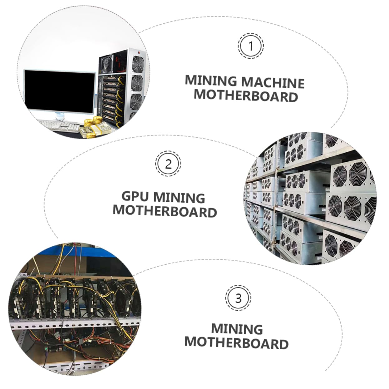 Scheda Madre Per Macchine Da Mining Con Supporto Cpu e Slot Gpu Prestazioni Elevate e Consumo Energetico Ridotto