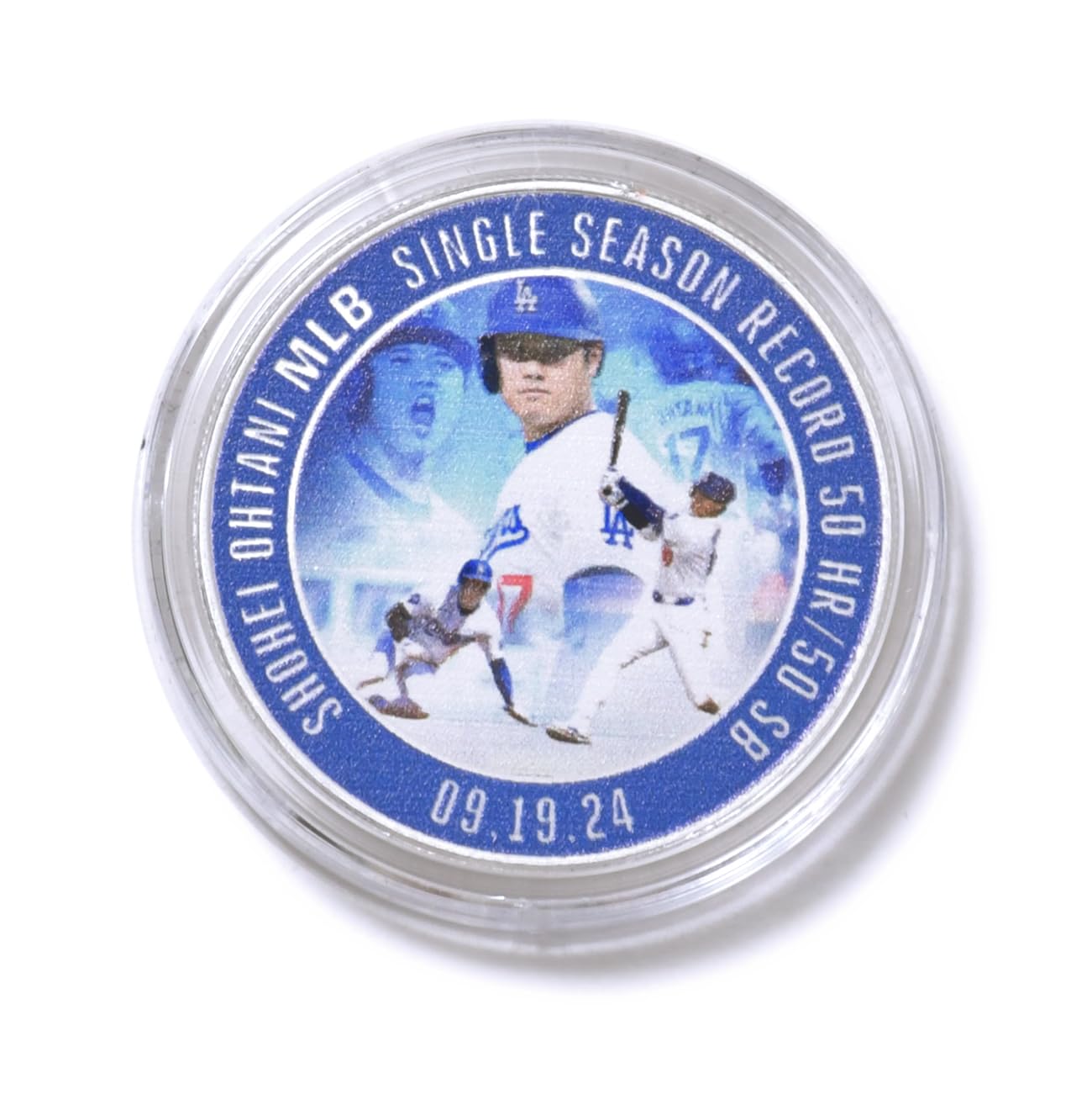 大谷翔平 50-50 達成記念 シルバープレート コイン MLB公式ライセンス品 大谷翔平 50/50 達成記念コイン ハイランド