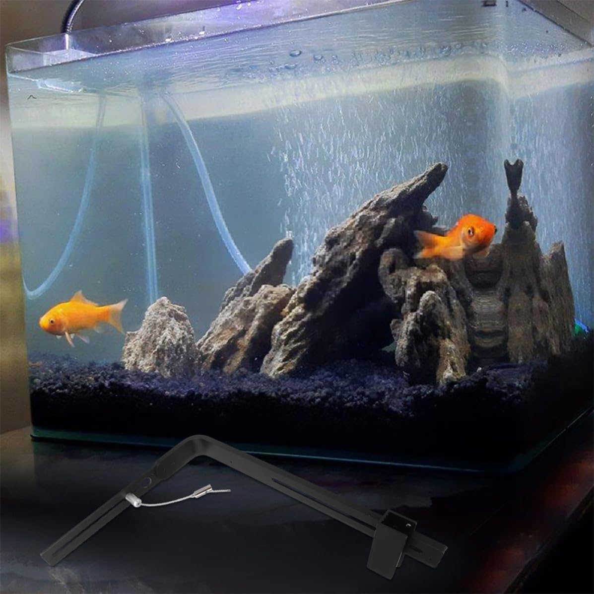 2 Stück Aquarienbeleuchtungsgestell Höhenverstellbar | Süß und Meerwasser, Präzise Lichtausrichtung, Kompatibel mit Aquarium und Wasserpflanzen