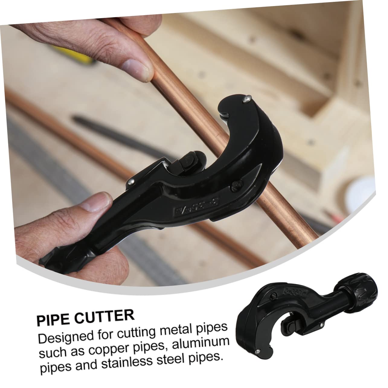 IWOWHERO Manual Tubing Cutter Water Pipe Cutter Hardened Wear-surfaces for Superior Durability