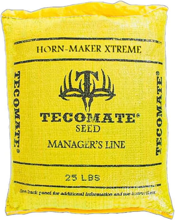Tecomate Horn-Maker Xtreme (25 Pound) - Deer Food Plot Seed Designed to Grow Big Antlers and Help Provide A Plot Screen to Keep Your Deer Big and Hidden in Your Area