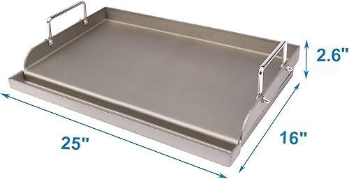 Miniatura 31 de Utheer Plancha reversible de cerámica de aluminio de 16.3 x 13 pulgadas, 50% más ligera, placa de parrilla plana y acanalada antiadherente 2 en 1