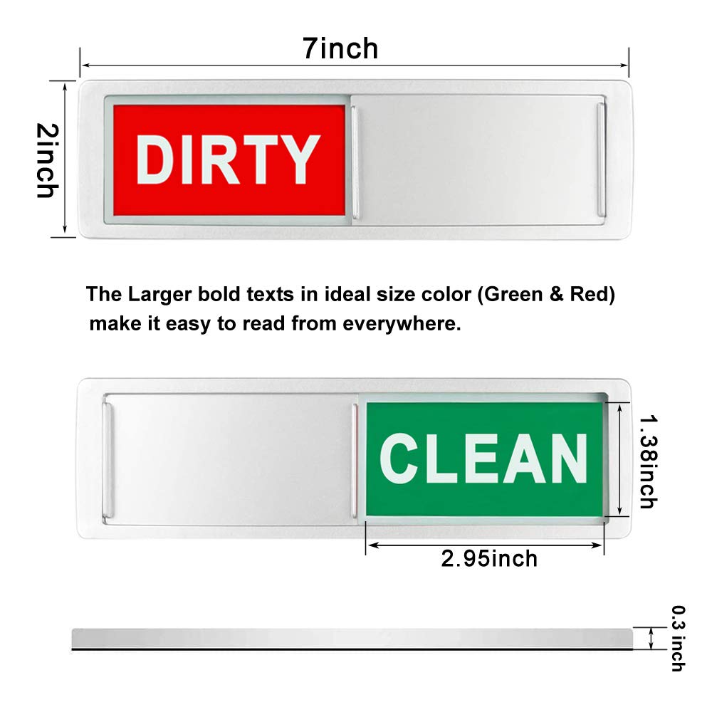 Snapklik.com : Clean Dirty Sign Dishwasher Magnet Non-Scratch Strong ...