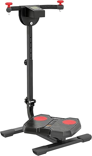 Miniatura 10 de Soozier Tabla Plegable de Torsión Abdominal para Adelgazamiento de Cintura con Pantalla que Muestra Tiempo, Calorías, Equipo de Entrenamiento Negro