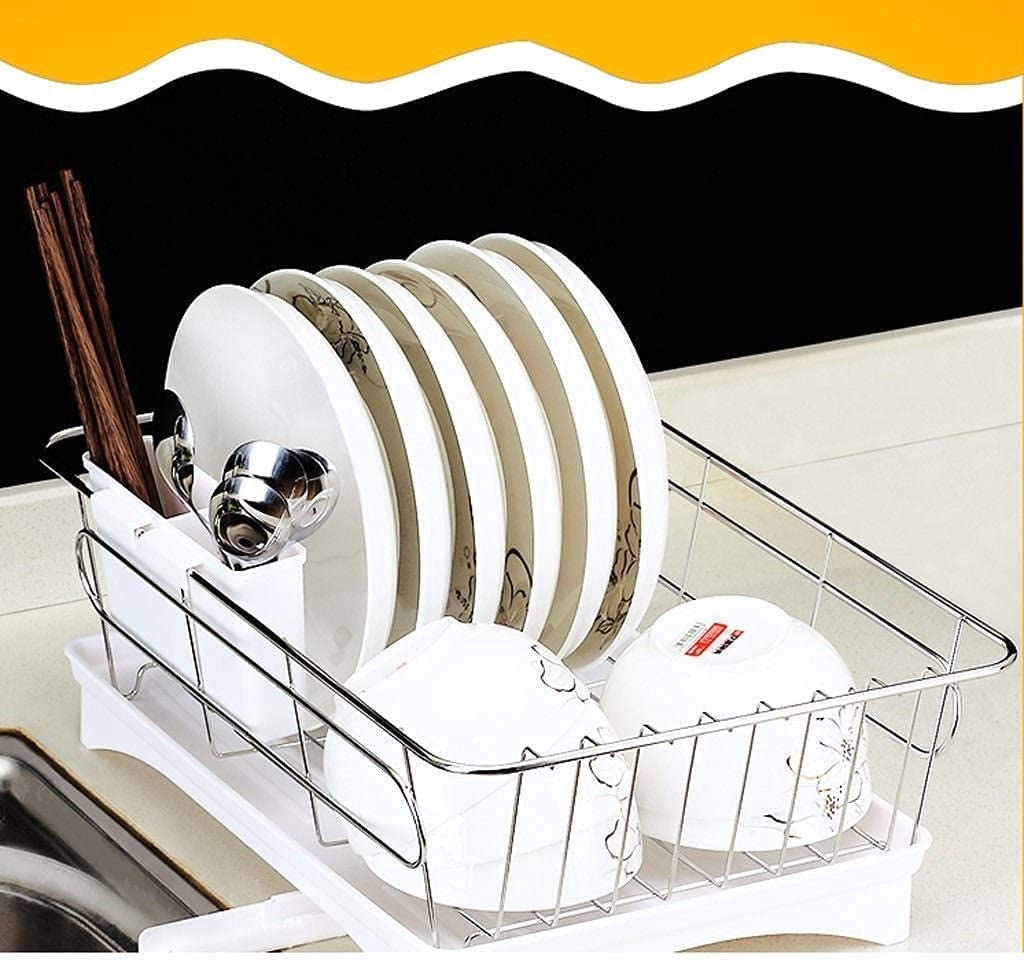 Scolapiatti e portautensili Multifunzionale da Cucina in Acciaio Inossidabile 304 di Alta qualità, Design Nero Resistente per Un efficiente Risparmio di Spazio