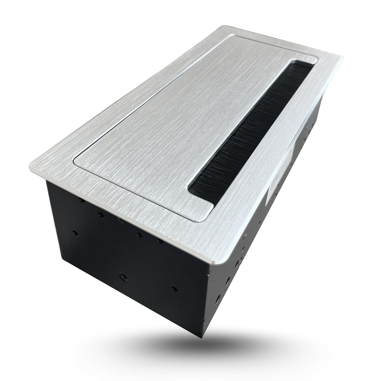 EVOTRADE - Regleta empotrada (2 SCHUKO 2 USB (A+C) 1 HDMI 1 Rj45 Toma múltiple para escritorio (aluminio)
