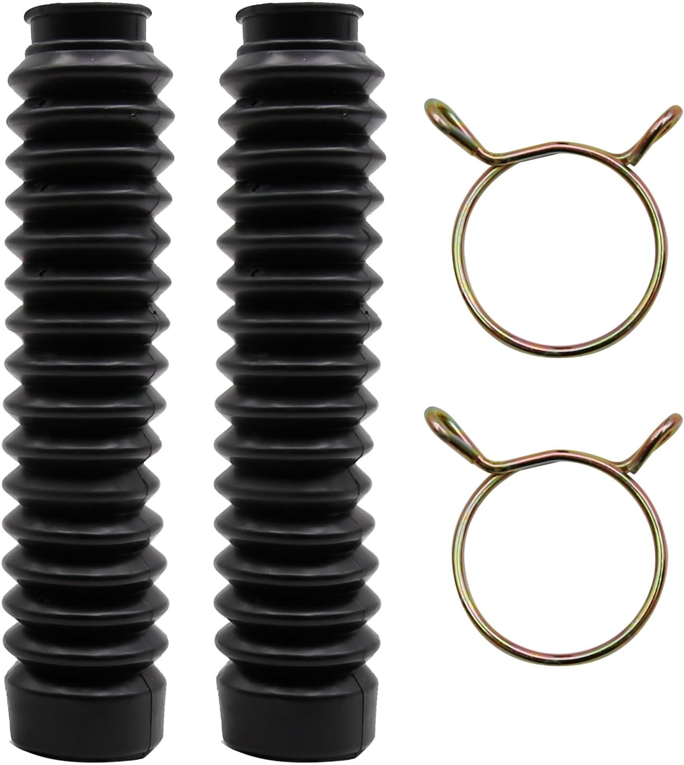2PCS 30MM Upright Fork Shock Boots Gators Boot Black Rubber,Replacement for Honda ATC 185S ATC200 200M 200S 1983-1984 and More with Similar-Sized Forks