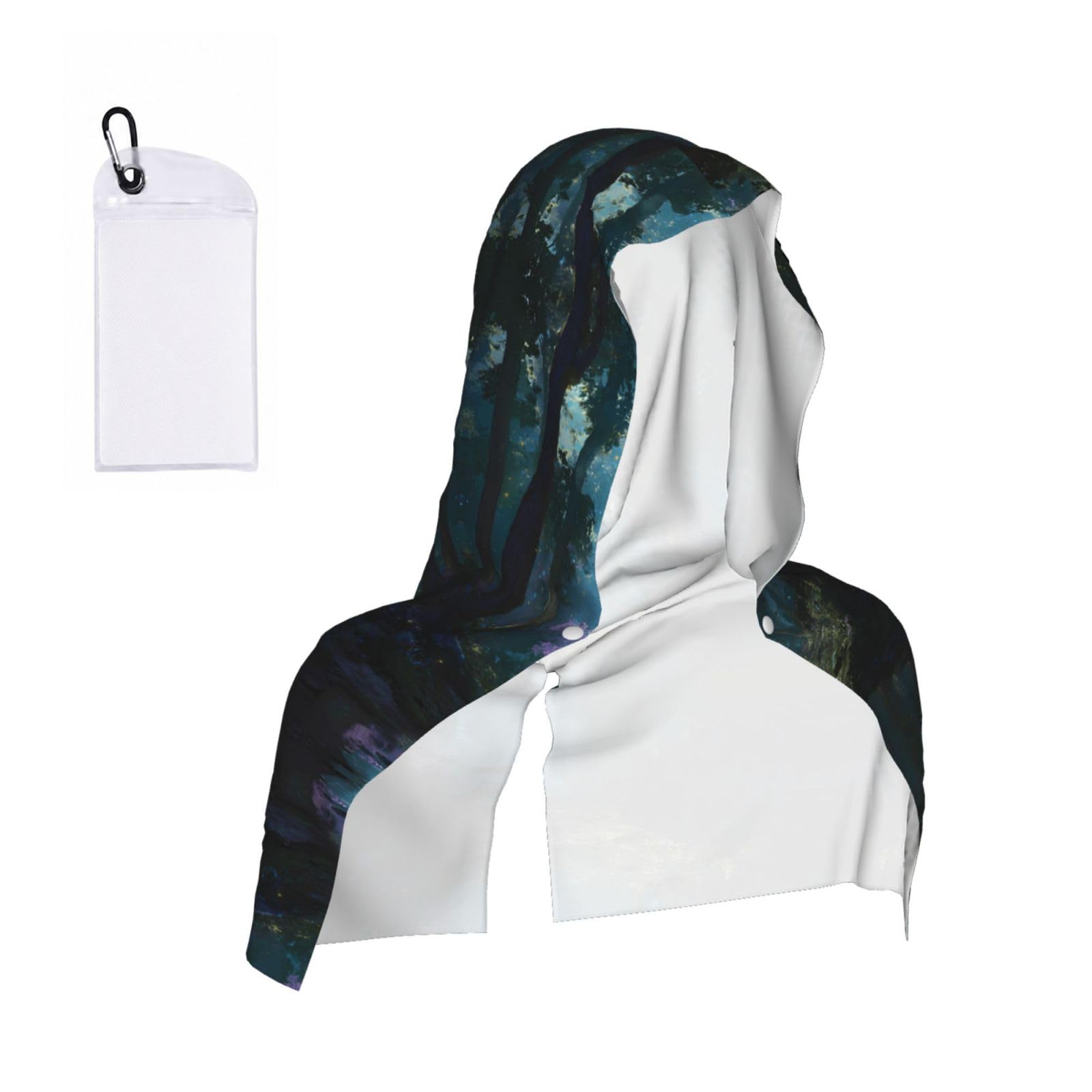 MLTRFGJ Fantasy Forest Print Cool Hooded Towels And Keep Them Cool For Several Hours.