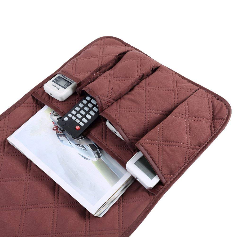 Waterproof Sofa Couch Chair Armrest Organizer With 5 Pockets,armchair Caddy Fits For Phone, Book, Magazines, Tv Remote Control Holder/Coffee