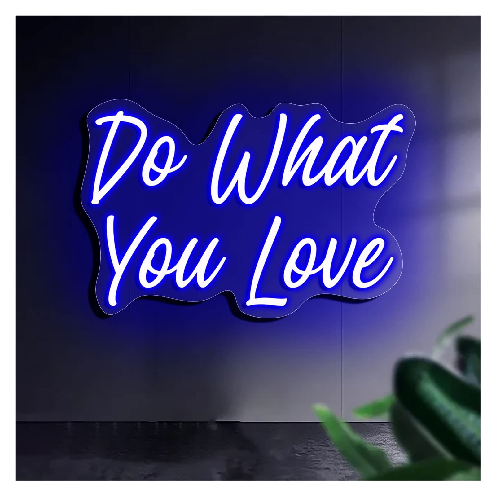 Amazon.co.jp: YNNxDzi Do What You Love ネオンサインライト