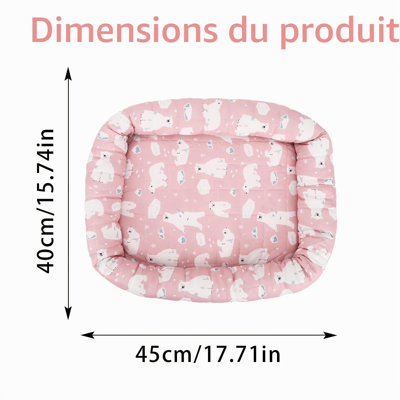 Gukasxi Tapis Rafraichissant Lit pour Chat Petit Chien, Tapis de Glace Auto-refroidissant Non Toxique Résistant pour Animaux de Compagnie, Chat, Hamster, Chinchilla, Cochon d'Inde