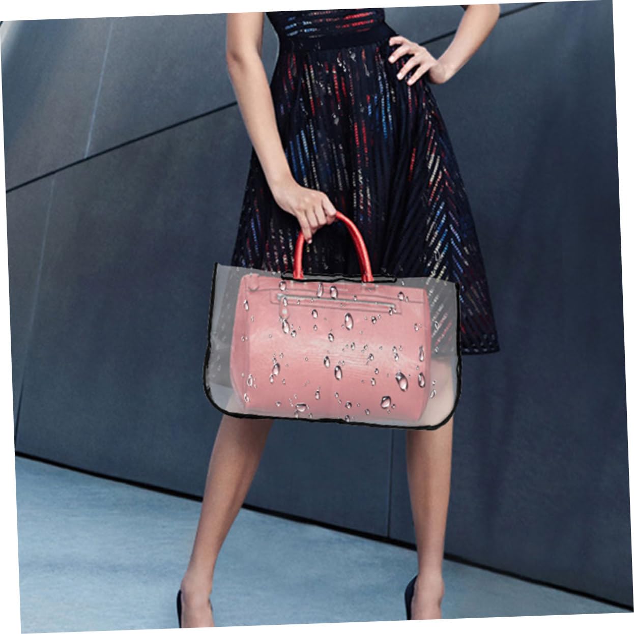 Cabilock Funda de Lluvia para Bolso de Mano Eva Transparente 2 Piezas