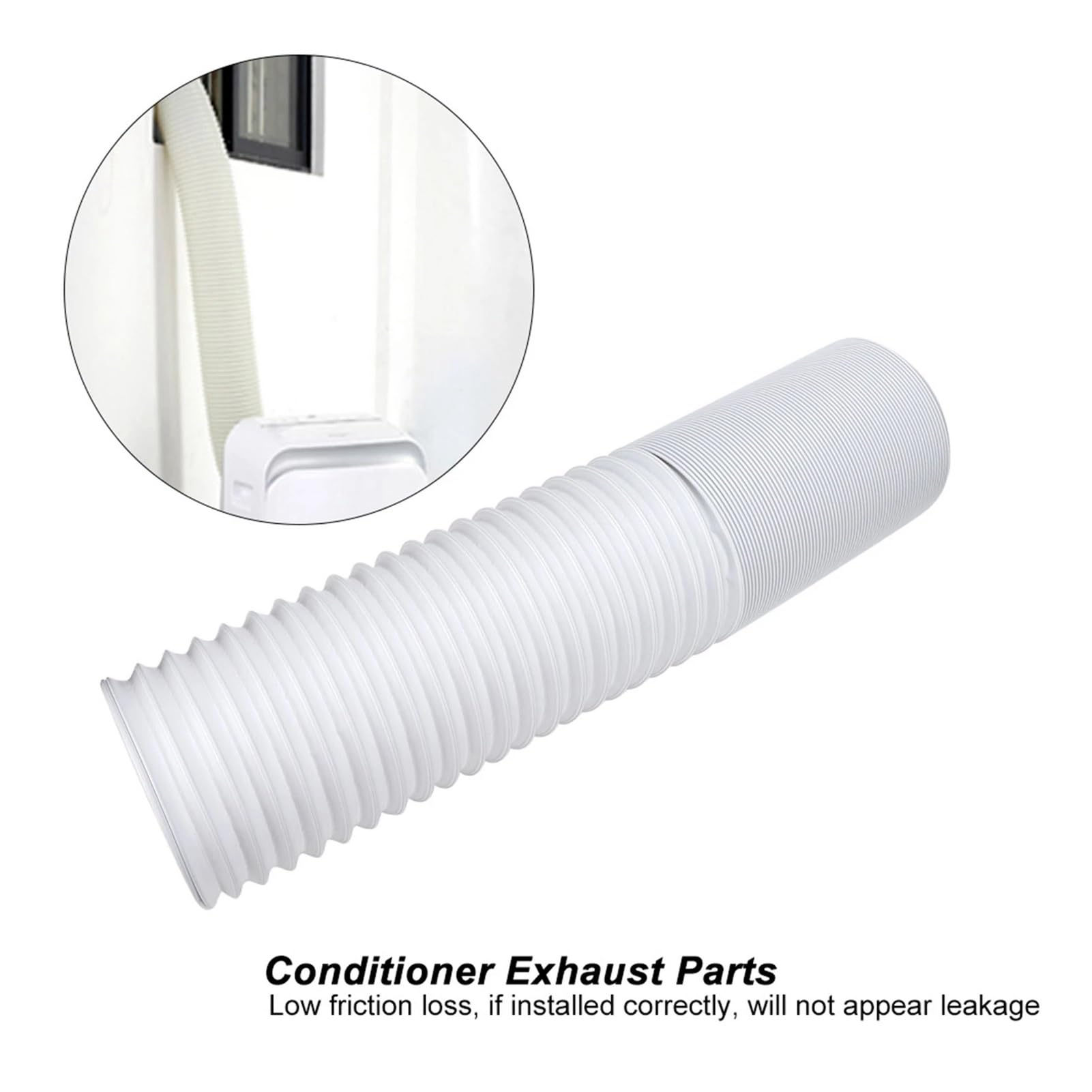 130mm/150mm Addensare Aria Condizionata Tubo Di Scarico Raccordi Flessibili Universali Portatili Resistente All'usura Non Perde Facilmente(Diameter 13cmx2M)