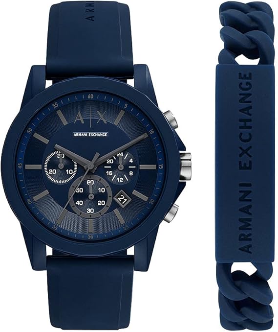 armani silicone strap watch