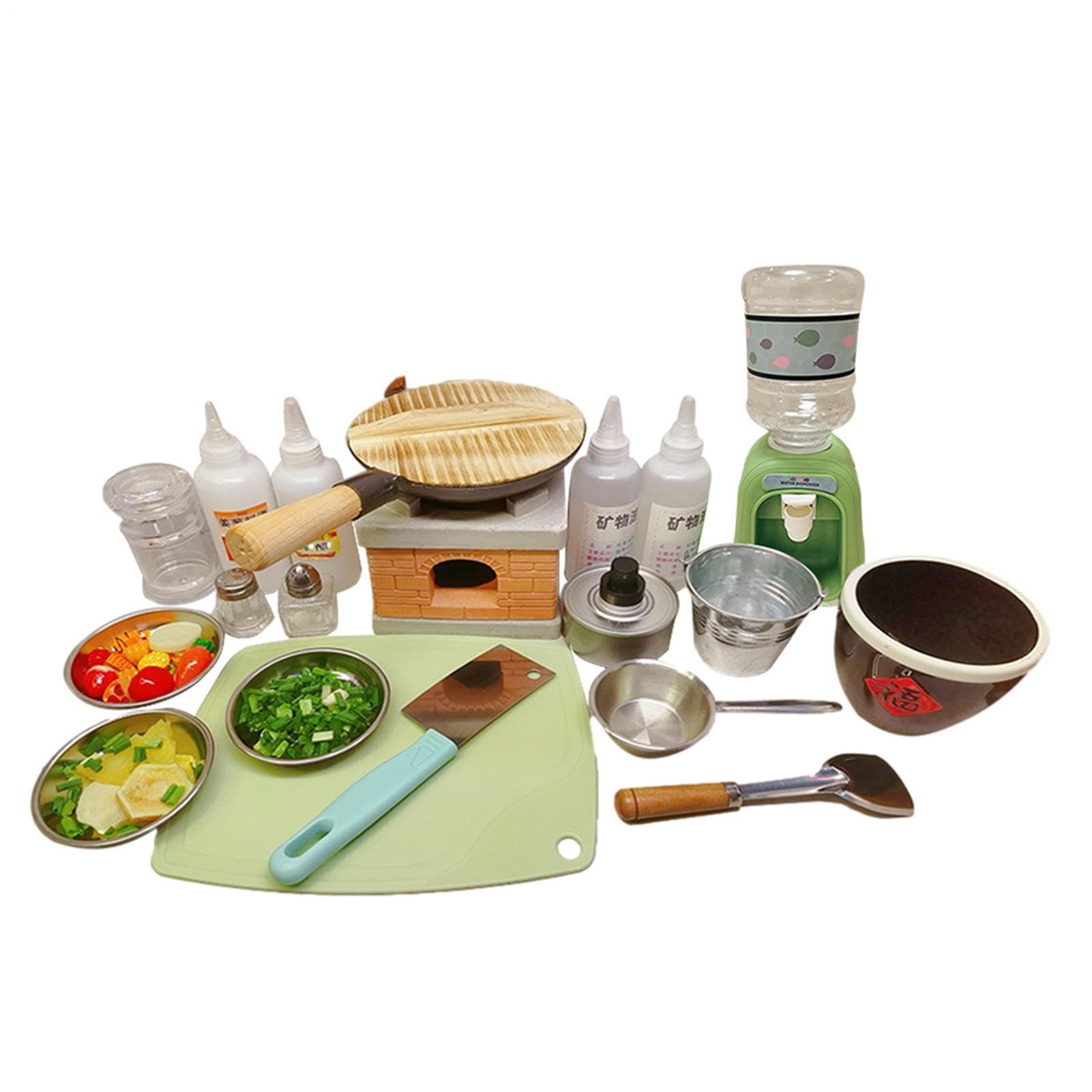 Utensili Da Cucina Reali Per Bambini | Utensili Da Cucina E Attrezzi Da Reali Set Di Giocattolo,Completo Con Bottiglie Per Spezie E Padella, Attrezzi Per Cucinare Alimenti | Per Bambini