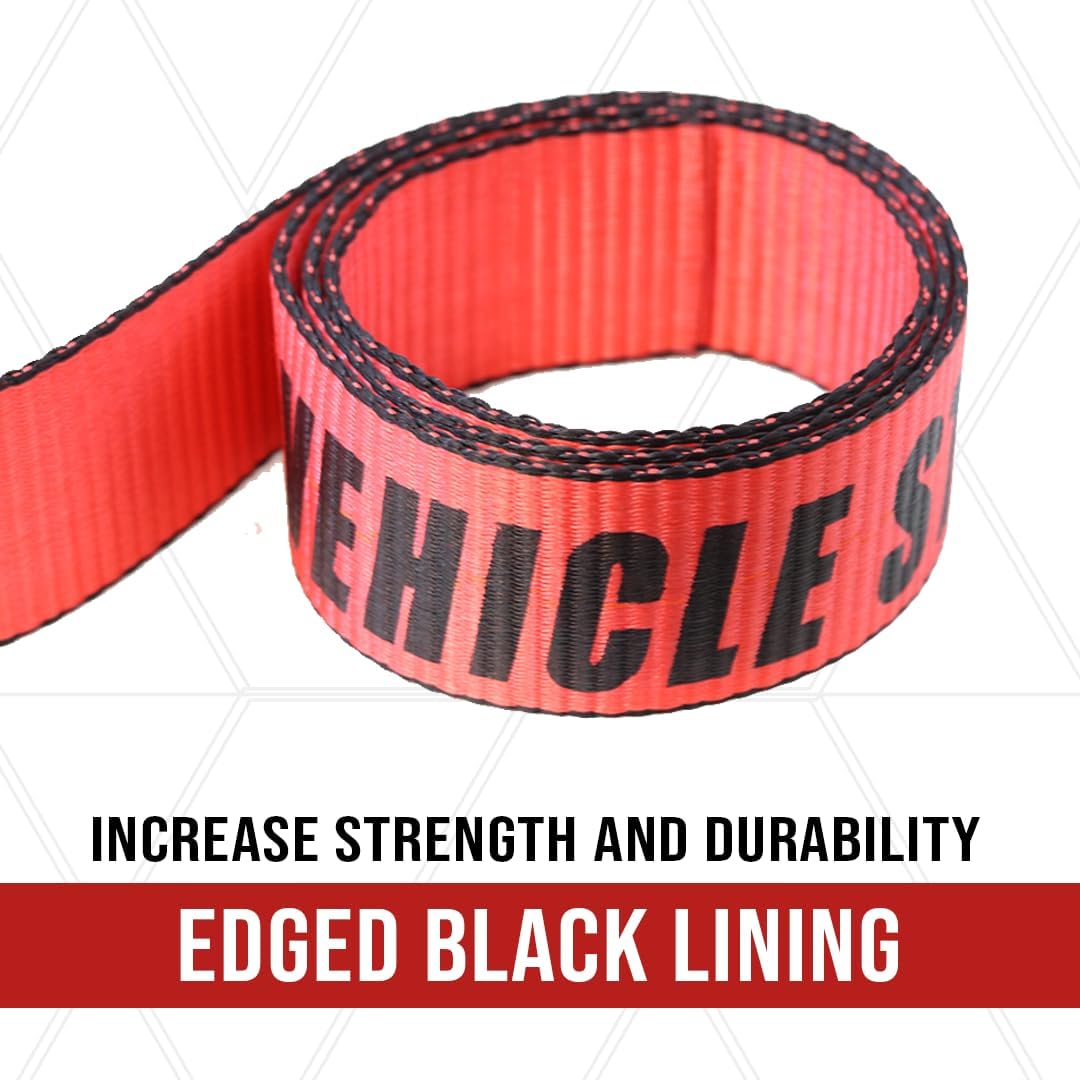 Boxer Pro Tow Dolly Basket Straps with Twisted Snap Hooks 2 Pack – Wheel Bonnet Tie Down System – 15”-19” Tires, 10,000lbs Breaking Strength with Rubber Sleeve Extra Security – Wheel Car Basket