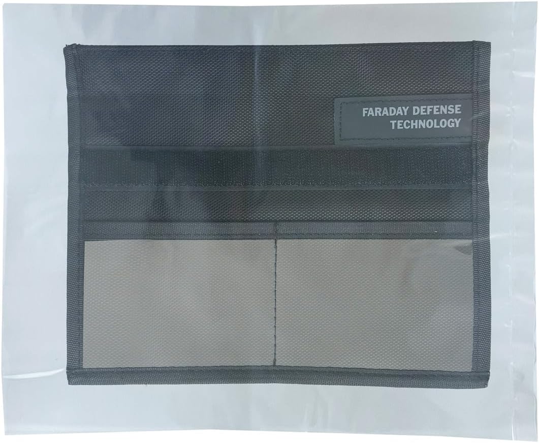 Non-Window Faraday Bag HD Series for Cell Phone and Tablet Security (Cell Phone) Black