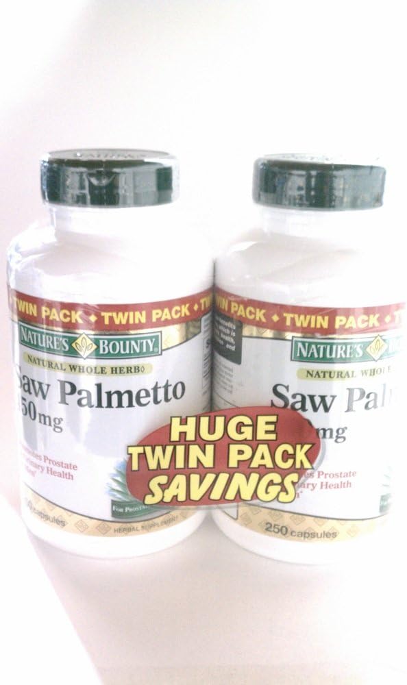 Nature's Bounty Saw Palmetto 450mg Capsules Twin Pack, 500 Count