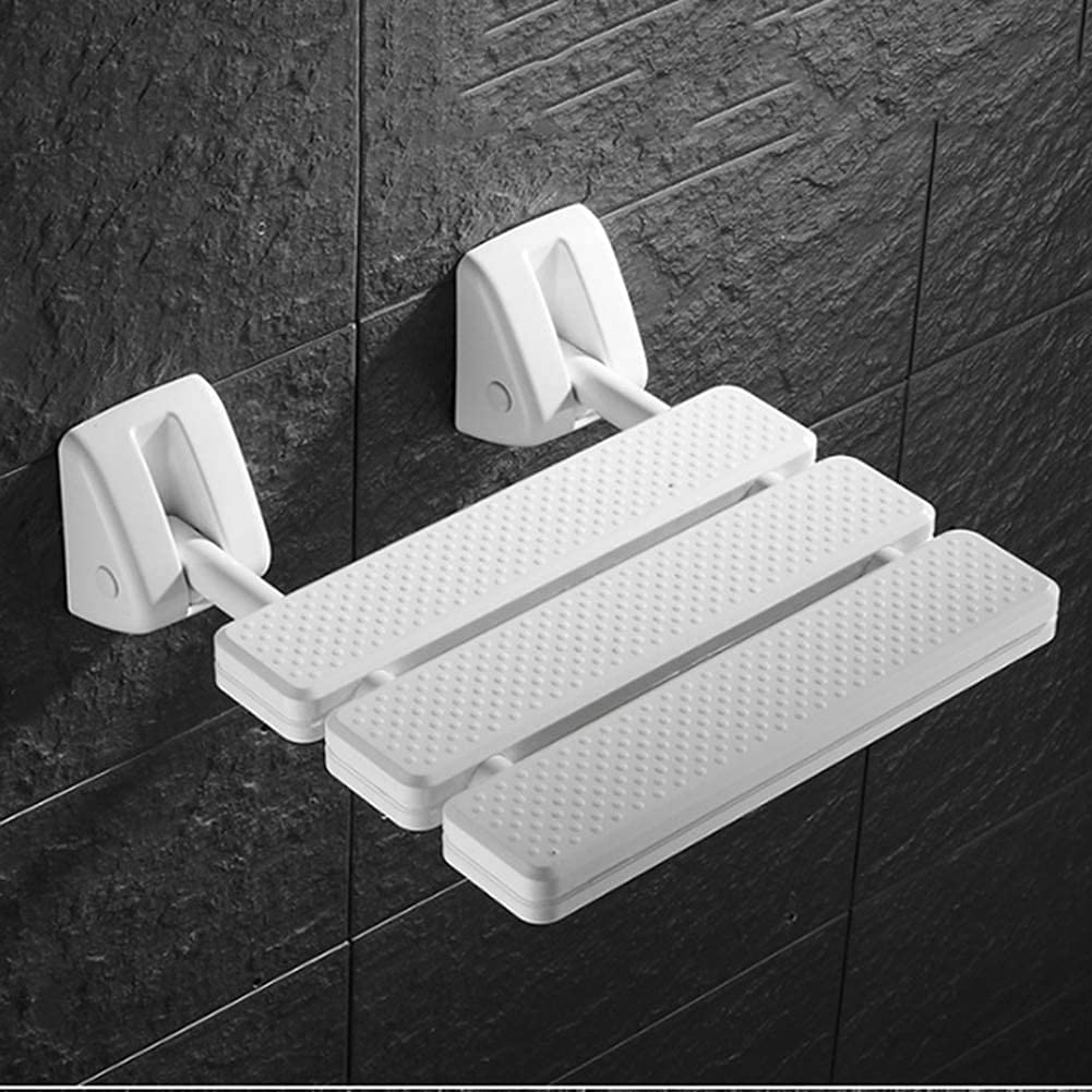 Asiento de Ducha abatible montado en la Pared Taburete de asiento de ducha plegable montado en la pared Silla de asiento de ducha plegable for baño Asiento de baño plegable con capacidad for hasta 150